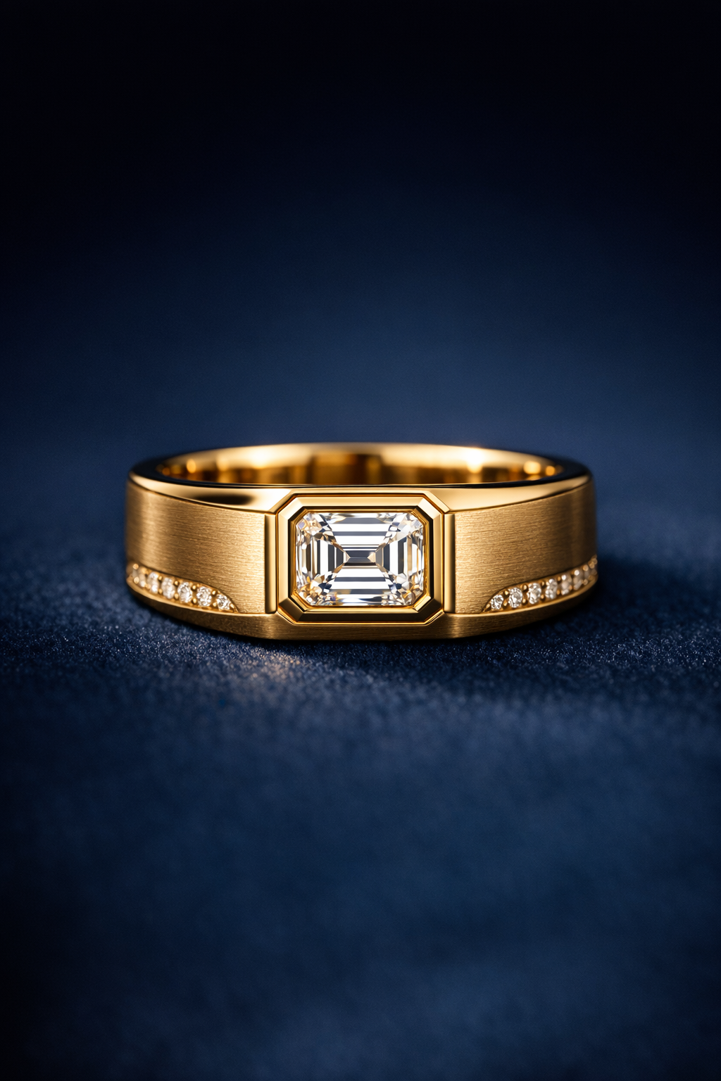 Men's diamond band ring